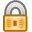 Lock DarkGoldenrod icon
