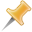 yellow, pin Goldenrod icon