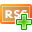 Add, Rss SandyBrown icon