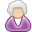 Citizen, senior, Female DarkGray icon