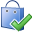 Accept, shoppingbag CornflowerBlue icon
