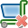 shoppingcart, delete ForestGreen icon