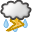 thunderstorm Gainsboro icon