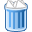 Trash, Canfull SteelBlue icon
