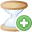 Add, Hourglass Tan icon