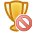 trophy, delete DarkGoldenrod icon