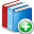 Books, Add Firebrick icon