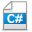 C# Gray icon