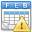 Calendar, Error Silver icon