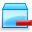 cube, delete LightSkyBlue icon