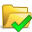 open, Folder, Accept Goldenrod icon