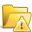 Folder, Error, open Goldenrod icon