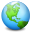 globe MidnightBlue icon