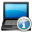 Info, Laptop DarkSlateGray icon