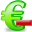Money, delete, Euro LawnGreen icon