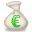 moneybag, Euro Silver icon