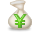 moneybag, yen LightGray icon