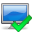 Accept, monitor RoyalBlue icon