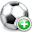 Add, soccer DarkSlateGray icon