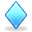 Blue, diamond Icon