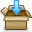 Box, open, download SaddleBrown icon