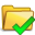 Accept, Folder SandyBrown icon