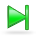 Skipforward, green Icon