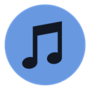 music, sound, Apple, itunes CornflowerBlue icon