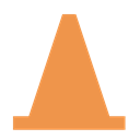 Traffic, player, cone, video, Vlc SandyBrown icon