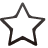 star, Empty Black icon
