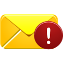 Alert, Email Gold icon