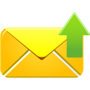 send, Email Gold icon