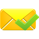 validated, Email Gold icon
