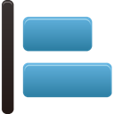 Align, Left SteelBlue icon