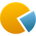 pie, chart Orange icon