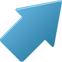 Upright SteelBlue icon