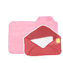 Ak, mail, Folder, Candy Black icon