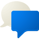 Chat, B DodgerBlue icon