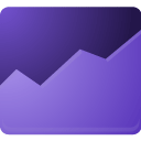 P, chart SlateBlue icon
