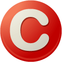 r, Copyright Firebrick icon