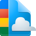 Cloud, docs, Connect DodgerBlue icon