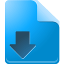 Filedownload, Lb DodgerBlue icon
