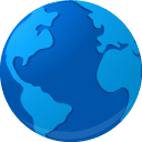 globe, B Teal icon