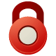 padlock, r Firebrick icon