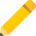 pencil, y Gold icon