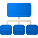 B, Sitemap DodgerBlue icon