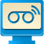 voice mail, online, B DodgerBlue icon