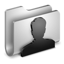 Users, Folder Black icon