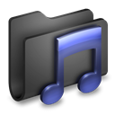 music, Folder DarkSlateGray icon