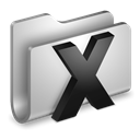 Folder, osx, system Black icon